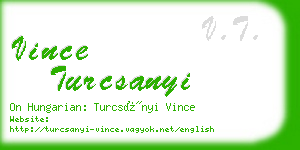 vince turcsanyi business card